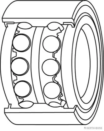 Radlagersatz HERTH+BUSS JAKOPARTS J4708021 Bild Radlagersatz HERTH+BUSS JAKOPARTS J4708021