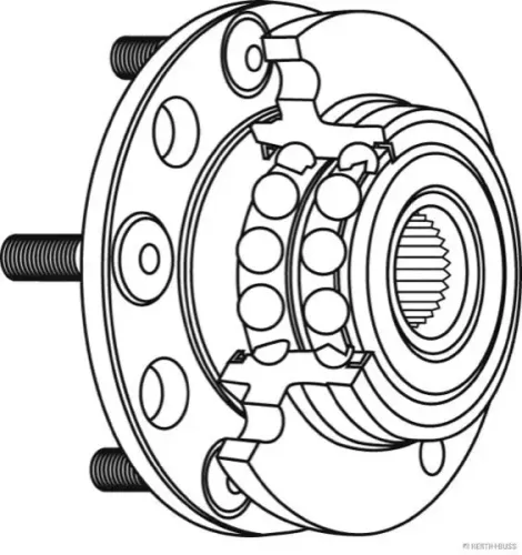 Radlagersatz Vorderachse beidseitig HERTH+BUSS JAKOPARTS J4700915 Bild Radlagersatz Vorderachse beidseitig HERTH+BUSS JAKOPARTS J4700915