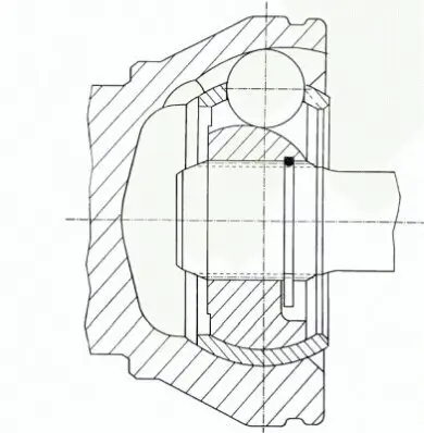 Gelenksatz, Antriebswelle LÖBRO 302453 Bild Gelenksatz, Antriebswelle LÖBRO 302453