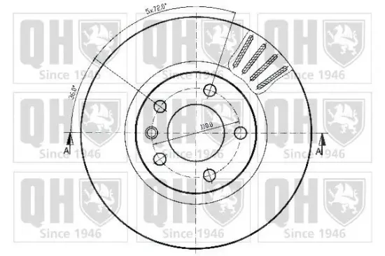 Bremsscheibe QUINTON HAZELL BDC4640 Bild Bremsscheibe QUINTON HAZELL BDC4640