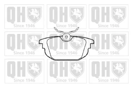 Bremsbelagsatz, Scheibenbremse Hinterachse QUINTON HAZELL BP1090 Bild Bremsbelagsatz, Scheibenbremse Hinterachse QUINTON HAZELL BP1090