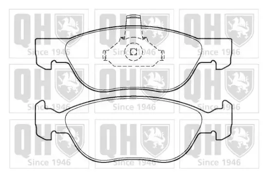 Bremsbelagsatz, Scheibenbremse Vorderachse QUINTON HAZELL BP1382 Bild Bremsbelagsatz, Scheibenbremse Vorderachse QUINTON HAZELL BP1382