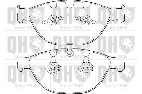 Bremsbelagsatz, Scheibenbremse Vorderachse QUINTON HAZELL BP1492 Bild Bremsbelagsatz, Scheibenbremse Vorderachse QUINTON HAZELL BP1492