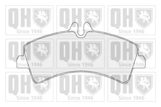 Bremsbelagsatz, Scheibenbremse Hinterachse QUINTON HAZELL BP1553 Bild Bremsbelagsatz, Scheibenbremse Hinterachse QUINTON HAZELL BP1553