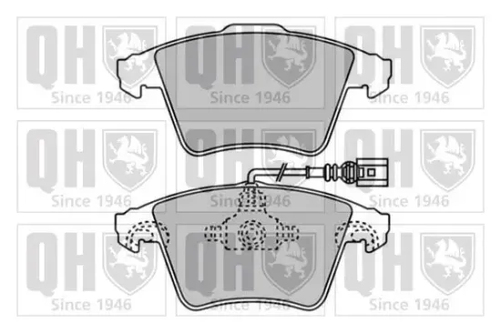 Bremsbelagsatz, Scheibenbremse Vorderachse QUINTON HAZELL BP1568 Bild Bremsbelagsatz, Scheibenbremse Vorderachse QUINTON HAZELL BP1568