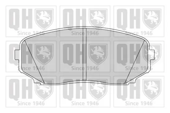 Bremsbelagsatz, Scheibenbremse QUINTON HAZELL BP1626 Bild Bremsbelagsatz, Scheibenbremse QUINTON HAZELL BP1626