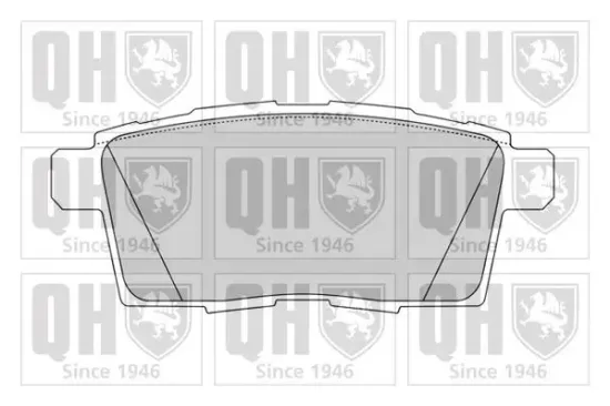 Bremsbelagsatz, Scheibenbremse Hinterachse QUINTON HAZELL BP1627 Bild Bremsbelagsatz, Scheibenbremse Hinterachse QUINTON HAZELL BP1627