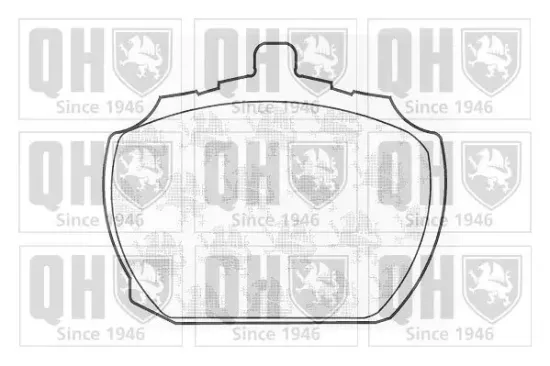 Bremsbelagsatz, Scheibenbremse Vorderachse QUINTON HAZELL BP170 Bild Bremsbelagsatz, Scheibenbremse Vorderachse QUINTON HAZELL BP170