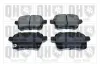 Bremsbelagsatz, Scheibenbremse Hinterachse QUINTON HAZELL BP1891