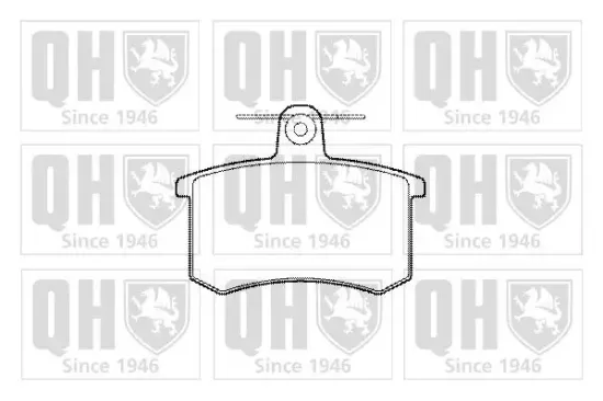 Bremsbelagsatz, Scheibenbremse Hinterachse QUINTON HAZELL BP318 Bild Bremsbelagsatz, Scheibenbremse Hinterachse QUINTON HAZELL BP318