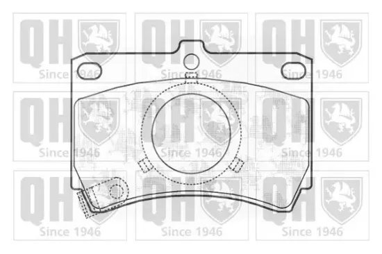 Bremsbelagsatz, Scheibenbremse QUINTON HAZELL BP416 Bild Bremsbelagsatz, Scheibenbremse QUINTON HAZELL BP416