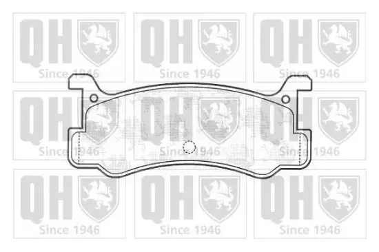 Bremsbelagsatz, Scheibenbremse Hinterachse QUINTON HAZELL BP560 Bild Bremsbelagsatz, Scheibenbremse Hinterachse QUINTON HAZELL BP560