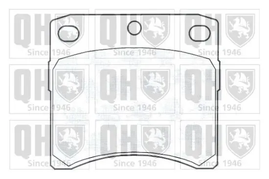 Bremsbelagsatz, Scheibenbremse Vorderachse QUINTON HAZELL BP702 Bild Bremsbelagsatz, Scheibenbremse Vorderachse QUINTON HAZELL BP702