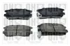 Bremsbelagsatz, Scheibenbremse Hinterachse QUINTON HAZELL BP761