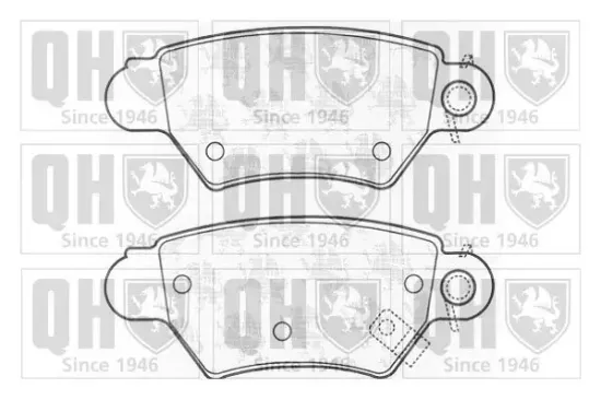 Bremsbelagsatz, Scheibenbremse Hinterachse QUINTON HAZELL BP985 Bild Bremsbelagsatz, Scheibenbremse Hinterachse QUINTON HAZELL BP985