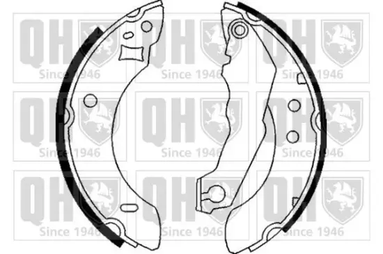 Bremsbackensatz Hinterachse QUINTON HAZELL BS571 Bild Bremsbackensatz Hinterachse QUINTON HAZELL BS571