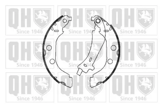 Bremsbackensatz Hinterachse QUINTON HAZELL BS962 Bild Bremsbackensatz Hinterachse QUINTON HAZELL BS962