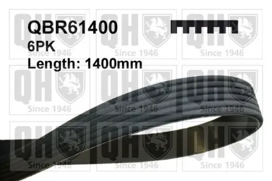 Keilrippenriemen QUINTON HAZELL QBR61400 Bild Keilrippenriemen QUINTON HAZELL QBR61400