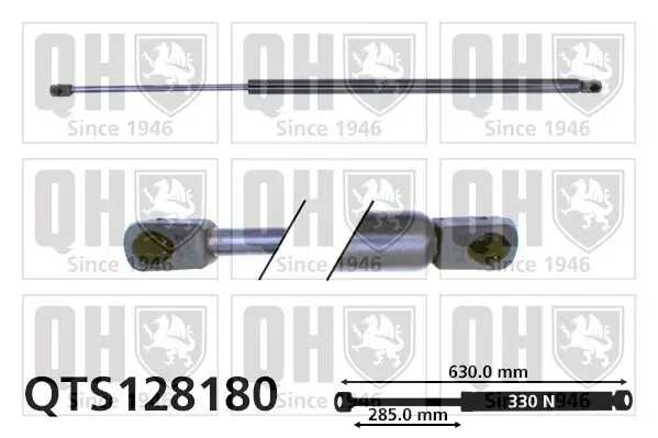 Gasfeder, Koffer-/Laderaum QUINTON HAZELL QTS128180