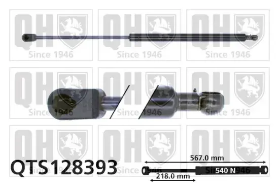 Gasfeder, Koffer-/Laderaum QUINTON HAZELL QTS128393 Bild Gasfeder, Koffer-/Laderaum QUINTON HAZELL QTS128393