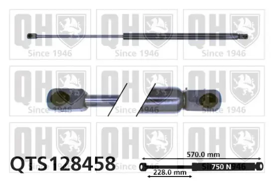 Gasfeder, Koffer-/Laderaum QUINTON HAZELL QTS128458 Bild Gasfeder, Koffer-/Laderaum QUINTON HAZELL QTS128458