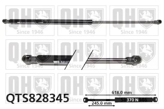 Gasfeder, Koffer-/Laderaum QUINTON HAZELL QTS828345 Bild Gasfeder, Koffer-/Laderaum QUINTON HAZELL QTS828345