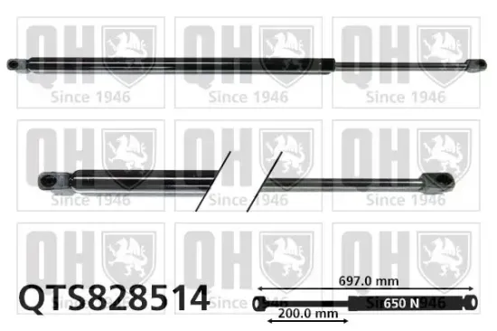 Gasfeder, Koffer-/Laderaum QUINTON HAZELL QTS828514 Bild Gasfeder, Koffer-/Laderaum QUINTON HAZELL QTS828514