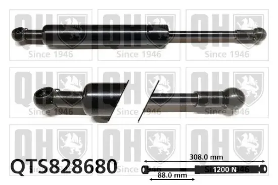 Gasfeder, Koffer-/Laderaum hinten rechts QUINTON HAZELL QTS828680 Bild Gasfeder, Koffer-/Laderaum hinten rechts QUINTON HAZELL QTS828680