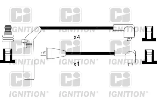 Zündleitungssatz QUINTON HAZELL XC985 Bild Zündleitungssatz QUINTON HAZELL XC985
