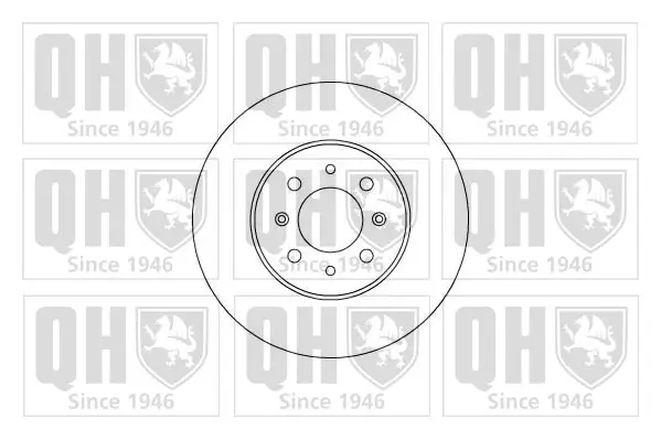 Bremsscheibe Vorderachse QUINTON HAZELL BDC5211