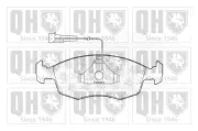 Bremsbelagsatz, Scheibenbremse Vorderachse QUINTON HAZELL BP1002