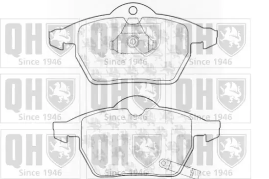 Bremsbelagsatz, Scheibenbremse Vorderachse QUINTON HAZELL BP1023 Bild Bremsbelagsatz, Scheibenbremse Vorderachse QUINTON HAZELL BP1023