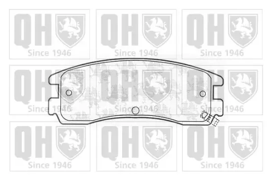 Bremsbelagsatz, Scheibenbremse Hinterachse QUINTON HAZELL BP1042 Bild Bremsbelagsatz, Scheibenbremse Hinterachse QUINTON HAZELL BP1042