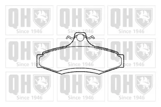 Bremsbelagsatz, Scheibenbremse Hinterachse QUINTON HAZELL BP1070 Bild Bremsbelagsatz, Scheibenbremse Hinterachse QUINTON HAZELL BP1070