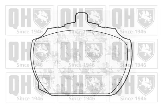 Bremsbelagsatz, Scheibenbremse Vorderachse QUINTON HAZELL BP170 Bild Bremsbelagsatz, Scheibenbremse Vorderachse QUINTON HAZELL BP170