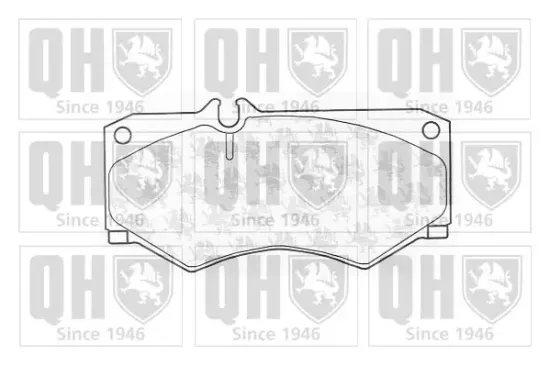 Bremsbelagsatz, Scheibenbremse Vorderachse QUINTON HAZELL BP287 Bild Bremsbelagsatz, Scheibenbremse Vorderachse QUINTON HAZELL BP287
