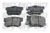 Bremsbelagsatz, Scheibenbremse Hinterachse QUINTON HAZELL BP704