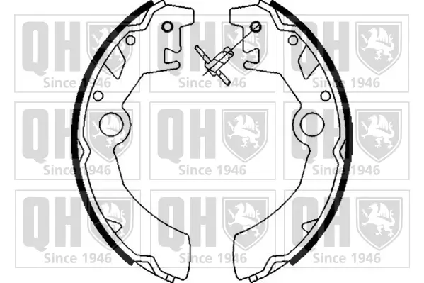 Bremsbackensatz Hinterachse QUINTON HAZELL BS1046