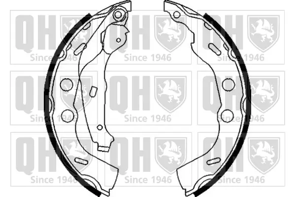 Bremsbackensatz Hinterachse QUINTON HAZELL BS1110