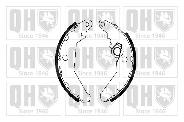 Bremsbackensatz Hinterachse QUINTON HAZELL BS668