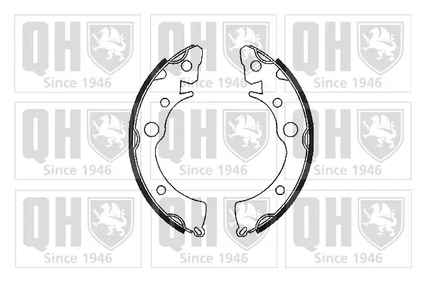 Bremsbackensatz Hinterachse QUINTON HAZELL BS689