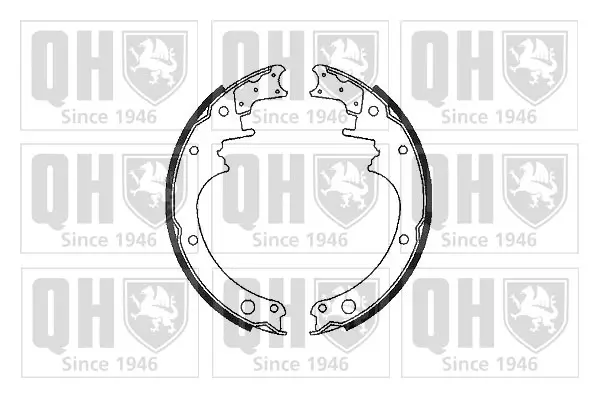 Bremsbackensatz Hinterachse QUINTON HAZELL BS747