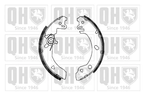 Bremsbackensatz Hinterachse QUINTON HAZELL BS802