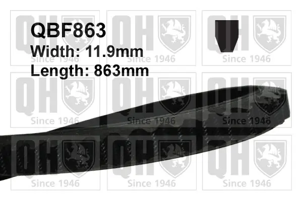 Keilriemen QUINTON HAZELL QBF863