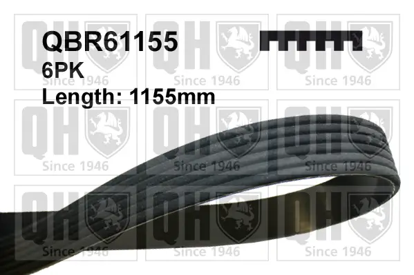 Keilrippenriemen QUINTON HAZELL QBR61155
