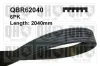 Keilrippenriemen QUINTON HAZELL QBR62040