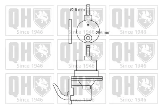 Kraftstoffpumpe QUINTON HAZELL QFP103 Bild Kraftstoffpumpe QUINTON HAZELL QFP103