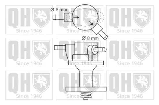Kraftstoffpumpe QUINTON HAZELL QFP112 Bild Kraftstoffpumpe QUINTON HAZELL QFP112