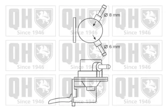 Kraftstoffpumpe QUINTON HAZELL QFP152 Bild Kraftstoffpumpe QUINTON HAZELL QFP152