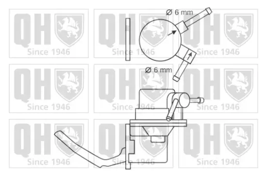 Kraftstoffpumpe QUINTON HAZELL QFP177 Bild Kraftstoffpumpe QUINTON HAZELL QFP177